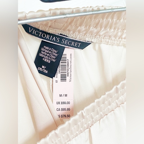 NWT Victoria’s Secret Lace Striped Lounge Pants - Picture 7 of 14